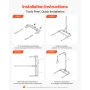Trapeze Bar for Bed Mobility, Height-Adjustable Free Standing Trapeze Bar with 2 Wheels, 300LBS Capacity Bed Pull Up Assist for 