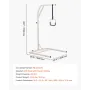 Trapeze Bar for Bed Mobility, Height-Adjustable Free Standing Trapeze Bar with 2 Wheels, 300LBS Capacity Bed Pull Up Assist for 