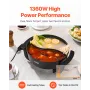 Elektrisk varm gryde 5 L Non-Stick Shabu-Shabu Hot Pot med