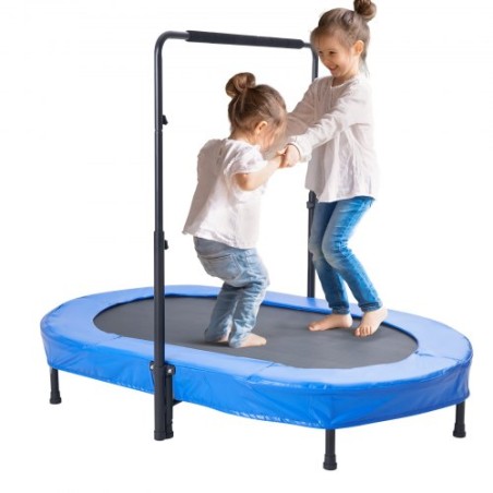 56 "Trampolin til børn sammenfoldelig mini -småbarn trampolin indendørs udendørs