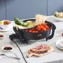 Elektrisk varm gryde 5 L Non-Stick Shabu-Shabu Hot Pot med