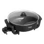 Electric Hot Pot, 1360W 5 L Double-flavor Shabu Shabu Pot, Non-Stick Electric Cooker with Divider, Clear Glass Lid, Temperature 