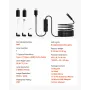 Endoskopkamera 1920p HD Borescope til Android & iOS med 5 m