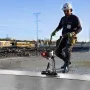 Concrete Power Screed, 4 ft Aluminum Board Straight Edge Bar Set, 4 Stroke Cement Finishing Vibrating Motor with Height Adjustab