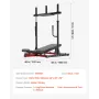 Vertical Leg Press Machine, Lower Body Special Home Gym Machine, Carbon Steel Leg Press Exercise Training Equipment, Adjustable 