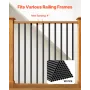 Staircase Balusters 101 Pack, 26 In Aluminum Stair Balusters, 3/4 Inch Water-Proof Round Metal Spindle Railing, Hollow Deck Rail