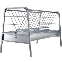 Livestock Hay Feeder 2 in 1 Grain & Hay Feeder 80 Gallons for Sheep