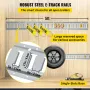 E spor slips-down jernbanesæt, 34 pcs 5ft e-tracks sæt