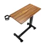 Overbed Table Mobile Bed Side Desk With Electric Lifting & 4
