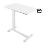 Overbed Table Mobile Bed Side Desk med 4 Hidden Wheels Cup