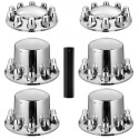 Rear&Front Axle Cover Combo Kit ABS Lug Nut Covers with Nut Cover Tools