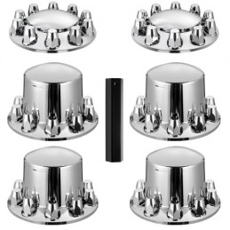 Rear&Front Axle Cover Combo Kit ABS Lug Nut Covers with Nut Cover Tools