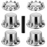 Rear&Front Axle Cover Combo Kit ABS Lug Nut Covers with Nut Cover Tools