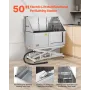 127 cm elektrisk hundepleje badekar rustfrit stål W vandfilter