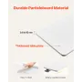Overbed bordseng sidebord med flip desktop hjul og kopholder