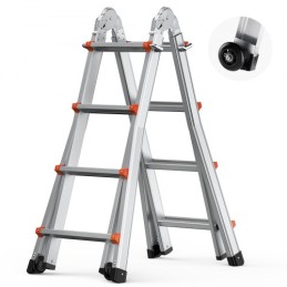 Telescoping Ladder A Frame 13 FT Extension Multi-Function for Homework