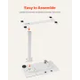 Overbed bordseng sidebord med flip desktop hjul og kopholder
