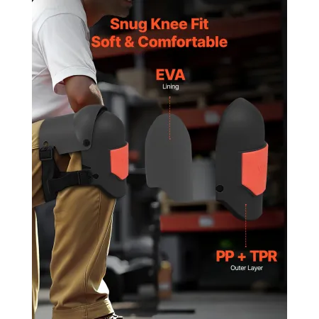 Knee Pads for Work, Extra Thick Construction Knee Pads with Foam Cushion - Pro Protection & Comfort, Work Knee Pads|Gardening Kn