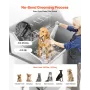304 Stainless Steel Dog Washing Station, 127 cm Pet Grooming Tub with Non-Slip Low-Slope Ramp, Storage Drawer, Hot & Cold Faucet