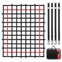 Cargo Net Heavy Duty Cargo Net 96" x 72" Adjustable Buckles & S-Hooks