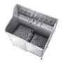 304 Stainless Steel Dog Washing Station, 127 cm Pet Grooming Tub with Non-Slip Low-Slope Ramp, Storage Drawer, Hot & Cold Faucet