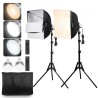 Softbox Lighting Kit 16 in x 16 in 3000-6500K Adjustable for Shooting
