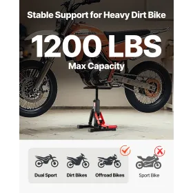 Dirt Bike Lift Stand 440 LBS Adjustable Hydraulic Motorcycle Lift Jack