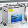 Ultrasonic Cleaner, 36KHz~40KHz Adjustable Frequency, 15L 220V, Ultrasonic Cleaning Machine with Digital Timer and Heater, Lab S