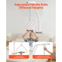 Trapeze Bar for Bed Mobility, Bed Trapeze with Clamps and Floor Stand, 250LBS Weight Capacity Pull Up Assist Bar for Elderly, Pa