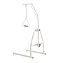 Trapeze Bar for Bed Mobility, Bed Trapeze with Clamps and Floor Stand, 250LBS Weight Capacity Pull Up Assist Bar for Elderly, Pa