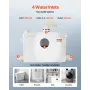 Macerator Pump 1200W 48 GPM Flow 33 ft Hovedlift til