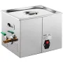 Ultrasonic Cleaner, 36KHz~40KHz Adjustable Frequency, 15L 220V, Ultrasonic Cleaning Machine with Digital Timer and Heater, Lab S