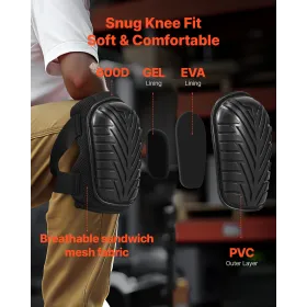 Knee Pads for Work Heavy Duty Construction Knee Pads Soft Foam Gel Cushion