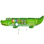 Crocodile Activity Wall Busy Board Panels, 9 Activities, Montessori Sensory Wall Toy for Kids 3-12 Years, Montessori Learning Ac