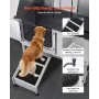 Stainless Steel Dog Washing Station, 127 cm Pet Grooming Tub w/ Ramp, PE Water Filter Board, Faucet & Showerhead & Soap Holder D