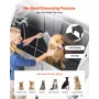 Stainless Steel Dog Washing Station, 127 cm Pet Grooming Tub w/ Ramp, PE Water Filter Board, Faucet & Showerhead & Soap Holder D