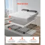 Boks Spring Queen Size Bed Frame med stof klud 79,1 L x 59,4 W
