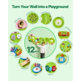 Caterpillar Activity Wall Busy Board Panels 12 Activities Sensory Wall Toy