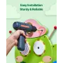 Caterpillar Activity Wall Busy Board Panels, 12 Activities, Montessori Sensory Wall Toy for Kids 3-12 Years, Montessori Learning
