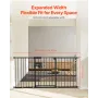 Baby Gate, 60.6-63.3 Inches Adjustable Width, 30 Inches High Dog Gate, Easy Step Walk Thru, for Child Pet Security, Pressure Mou