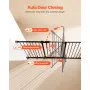 Baby Gate, 60.6-63.3 Inches Adjustable Width, 30 Inches High Dog Gate, Easy Step Walk Thru, for Child Pet Security, Pressure Mou