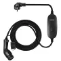 Portable EV Charger, Type 2 10A, Electric Vehicle Charger 6 Metre Charging Cable with UK 3 Pin Plug, IP66 Max Waterproof Level,3