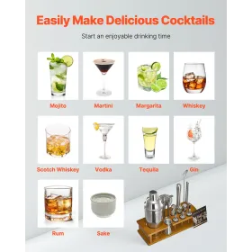 Sparkling Water Maker, Soda Maker Machine for Home Carbonating, Seltzer Water Starter Kit with 2 BPA-free 1L PET Bottles, CO2