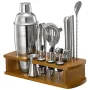 Cocktail shaker sæt 18 pcs bartender kit rustfrit stål bar