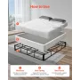 Boks Spring Queen Size Bed Frame med stofstøj 79,1L x 59,6W x