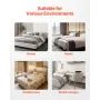 Boks Spring Queen Size Bed Frame med stofstøj 79,1L x 59,6W x