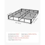 Boks Spring Queen Size Bed Frame med stofstøj 79,1L x 59,6W x