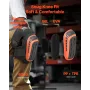 Knee Pads for Work, Extended Heavy Duty Construction Knee Pads with 2 Extension Straps, Anti-slip Foam Gel Knee Pads, Men & Wome