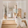 Baby Gate, 26-48 Inches Adjustable Width, 36 Inches High Dog Gate, Easy Step Walk Thru, for Child Pet Security, Pressure Mount K