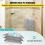 Tile Shower Seat, 22.4" x 16" x 20" Ready To Tile Shower Seat, Factory Waterproof & 100% Leak Proof Tileable Shower Corner Seat,